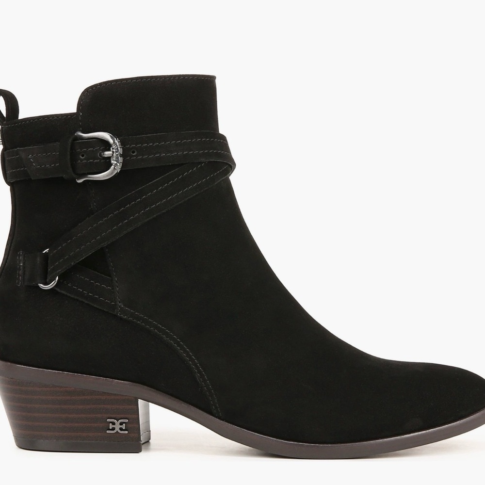 Sam Edelman Suede Leather Booties. Size 7 - Picture 2 of 15